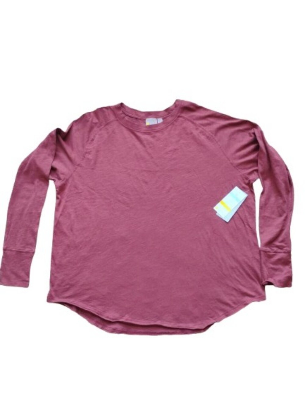 NWT Zella All Day Oversized Long Sleeve Tee‎ Burgundy Large